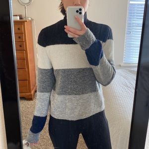 Equipment alpaca striped sweater